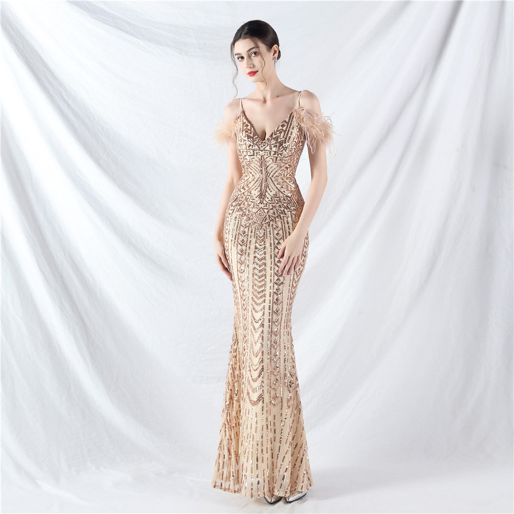 The Zinia Off Shoulder Gown