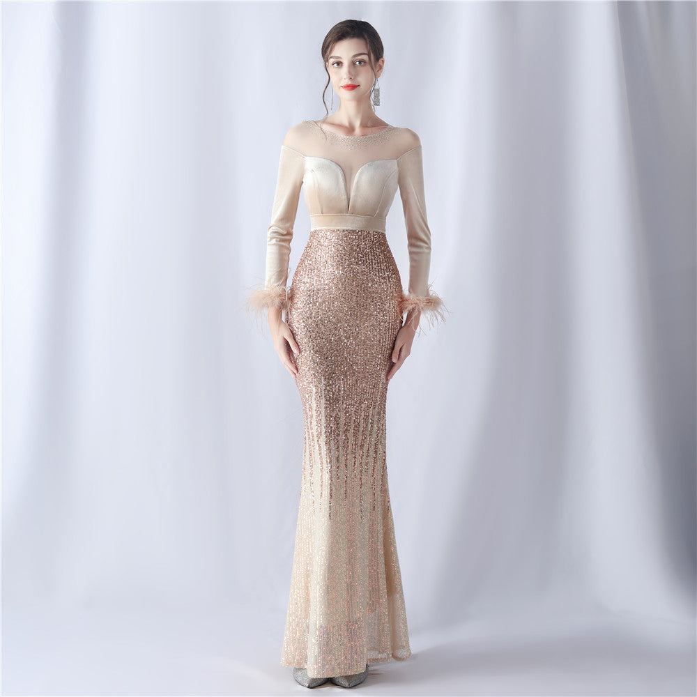The Havana Gradient Rhinestone Evening Dress Everlaine The Havana Gradient Rhinestone Evening Dress Everlaine
