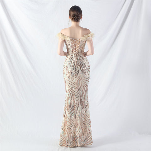 The Rose Corset Bust Evening Gown