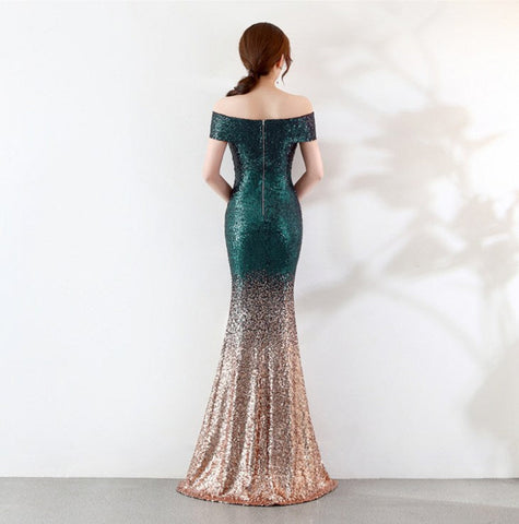 The Monica off shoulder gown