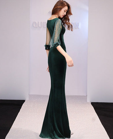 The Rachel velvet mermaid gown