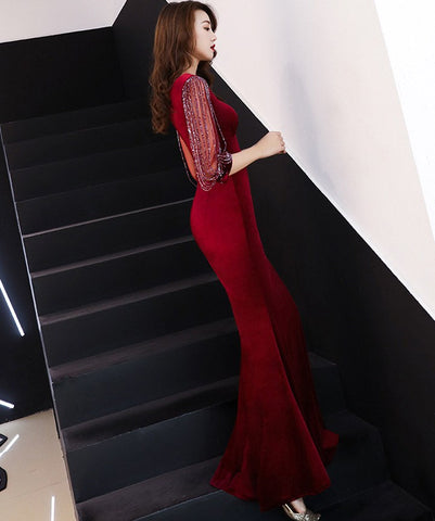 The Rachel velvet mermaid gown