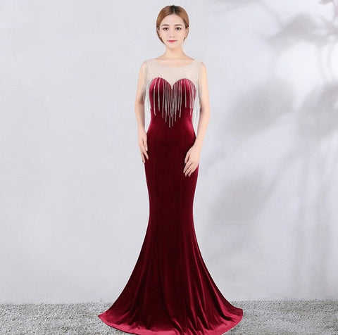 The Stephanie Velvet Gown