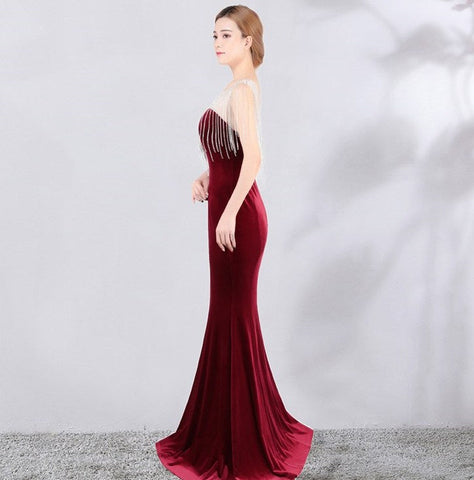 The Stephanie Velvet Gown